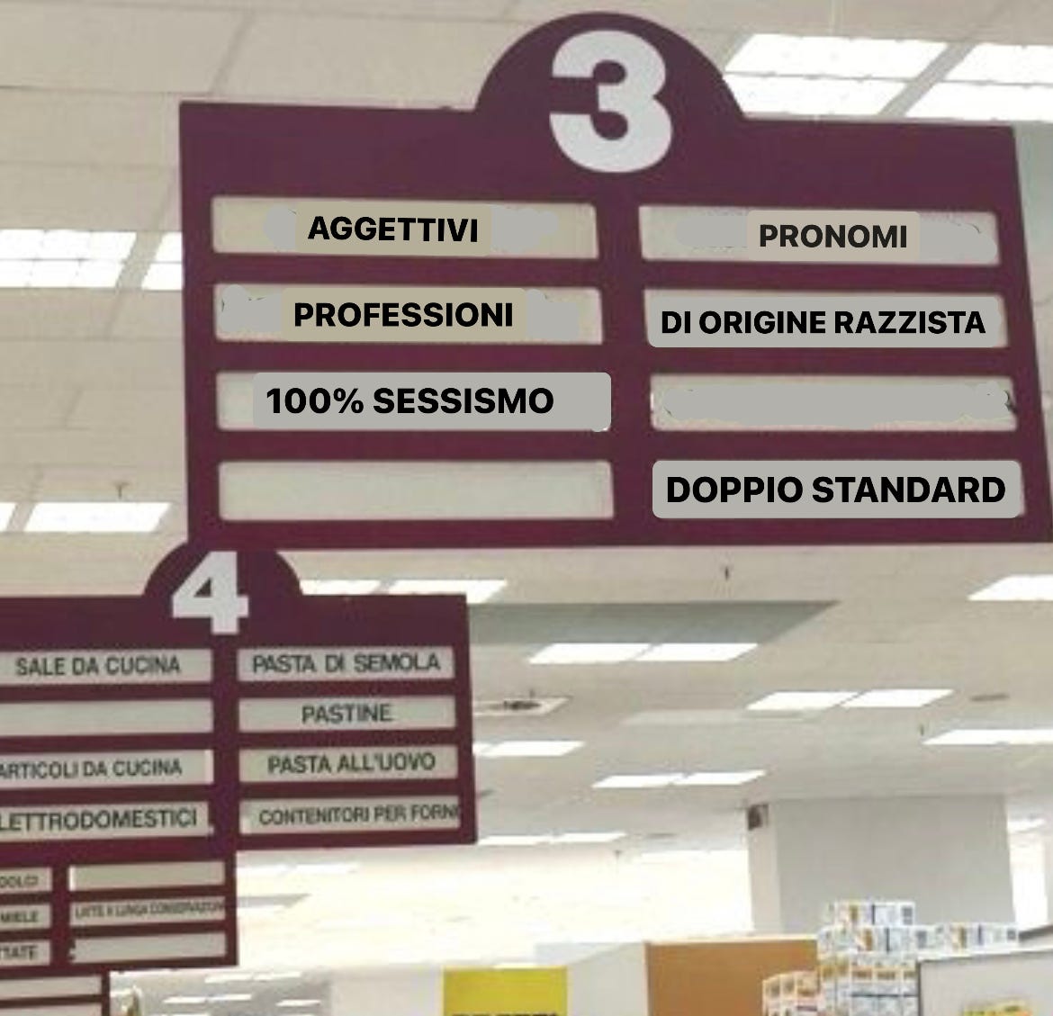 Come m'immagino un supermercato di parole