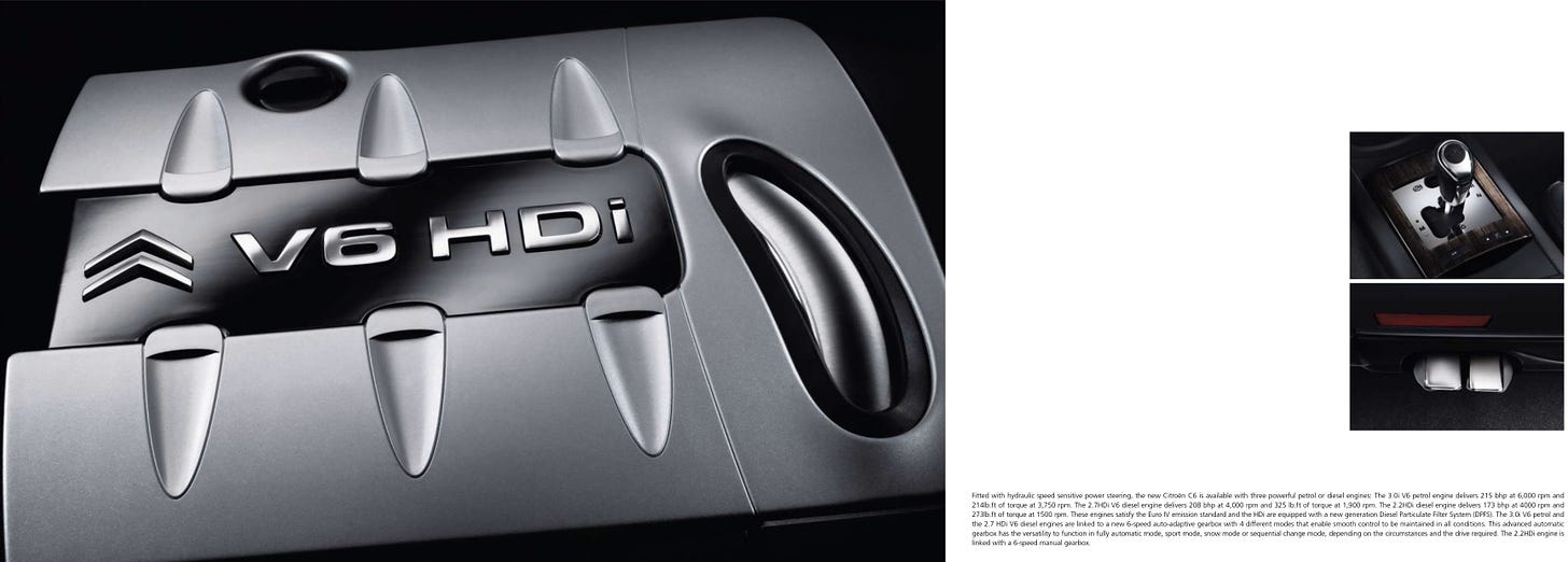 Citroën C6 2006 brochure V6 HDi Citroën C6 2006 brochure V6 HDi