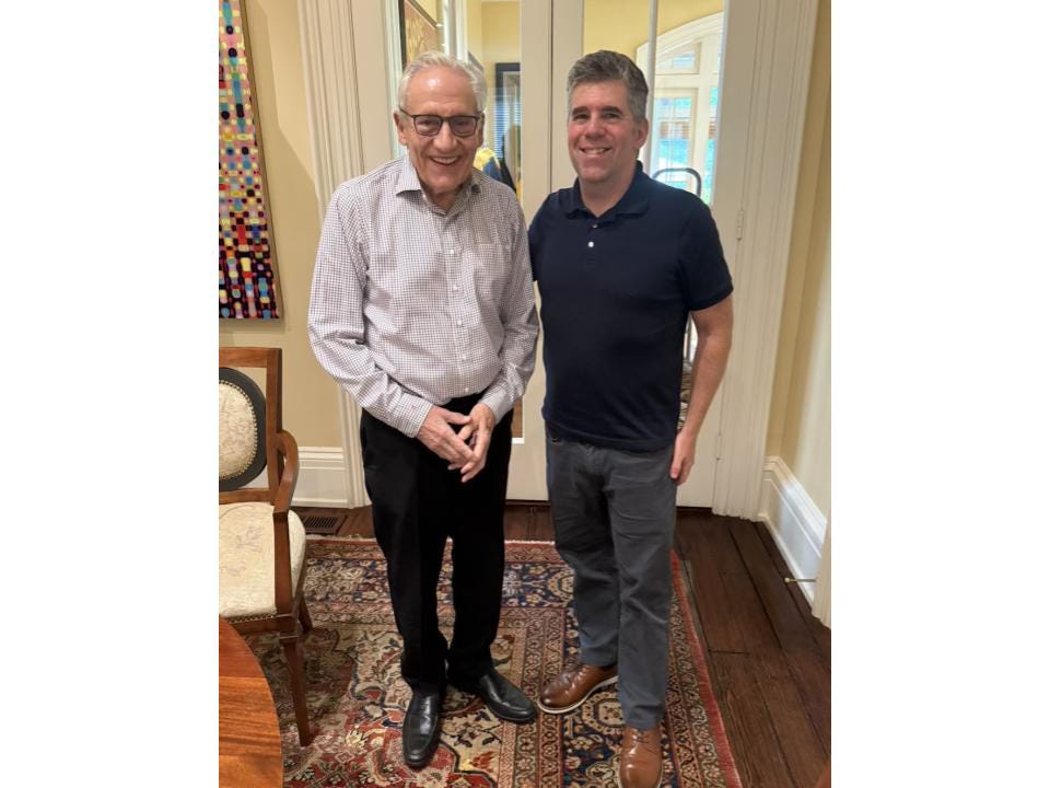 Bob Woodward and me, September 2025. Bob Woodward and me, September 2025.
