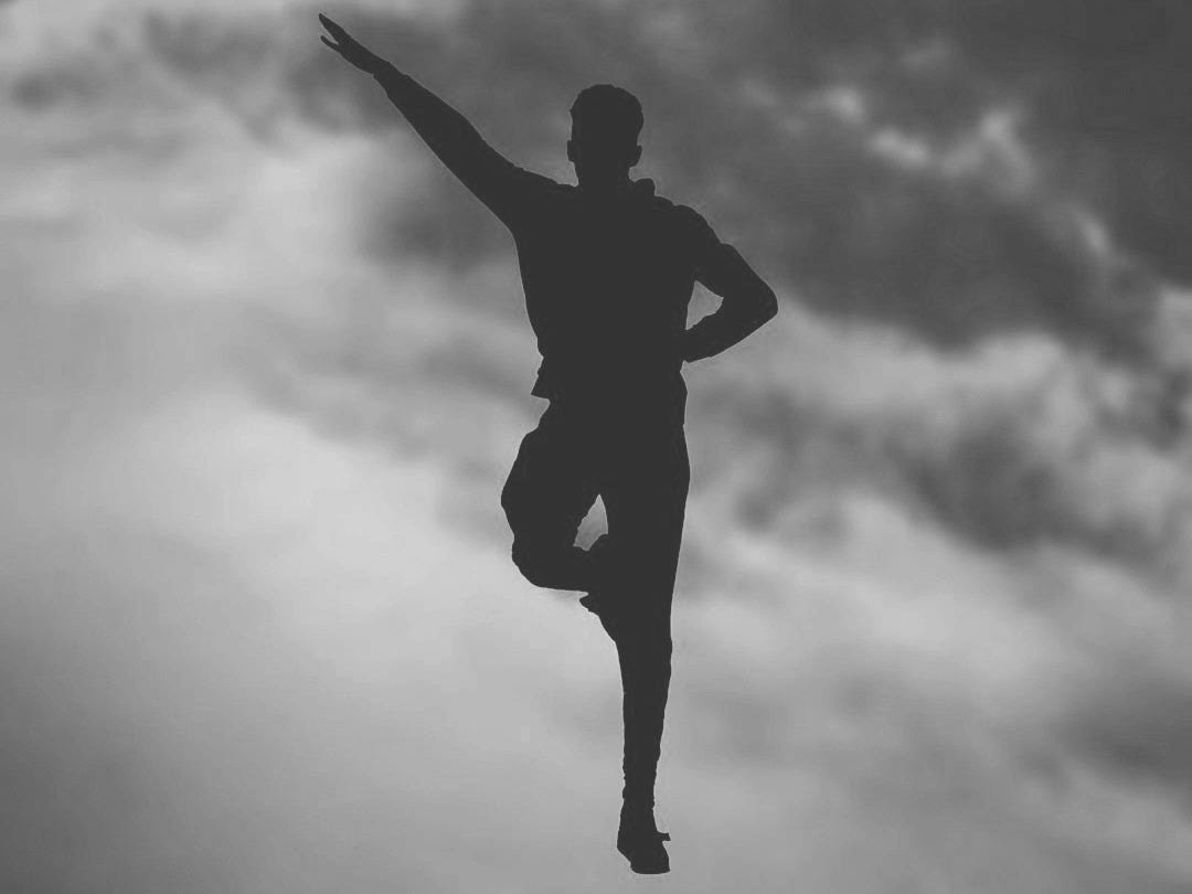 silhouette of a man silhouette of a man