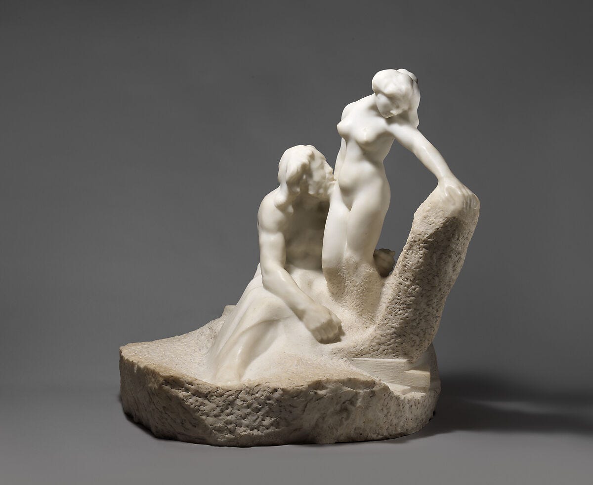 Pygmalion and Galatea, Auguste Rodin (French, Paris 1840–1917 Meudon), Marble, French