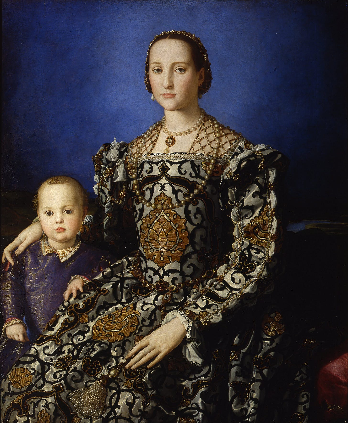 Portrait of Eleanor of Toledo with Her Son Giovanni by Bronzino Portrait of Eleanor of Toledo with Her Son Giovanni by Bronzino