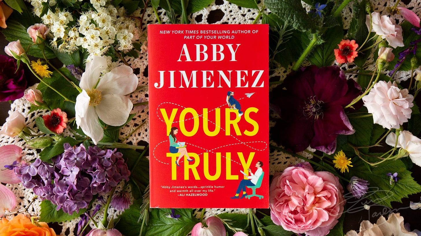 Book Review: Yours Truly by Abby Jimenez — Erin Darlyn