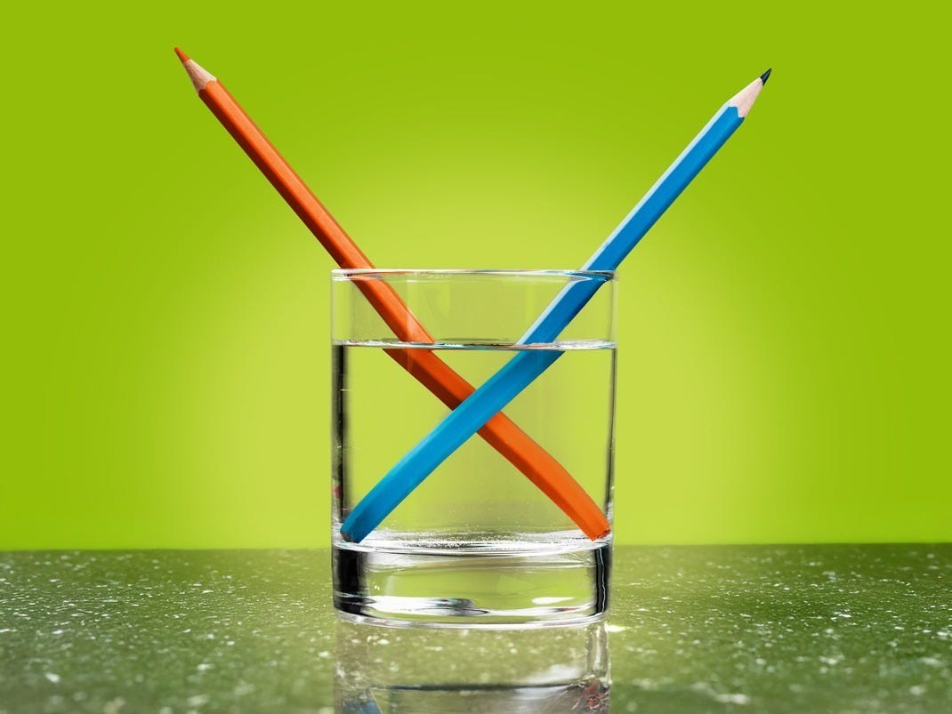 Broken pencil illusion - Ingenium