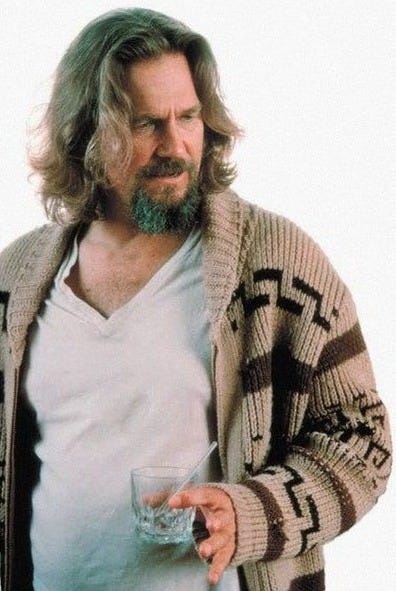 Dude Style Sweater, Big Lebowski Cardigan, hand knit Wool Cowichan style men cardigan, Mexican sweater, Chunky Sweater, big Lebowski replica