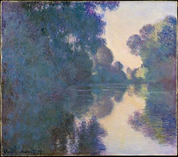 Morning on the Seine near Giverny, Claude Monet (French, Paris 1840–1926 Giverny), Oil on canvas