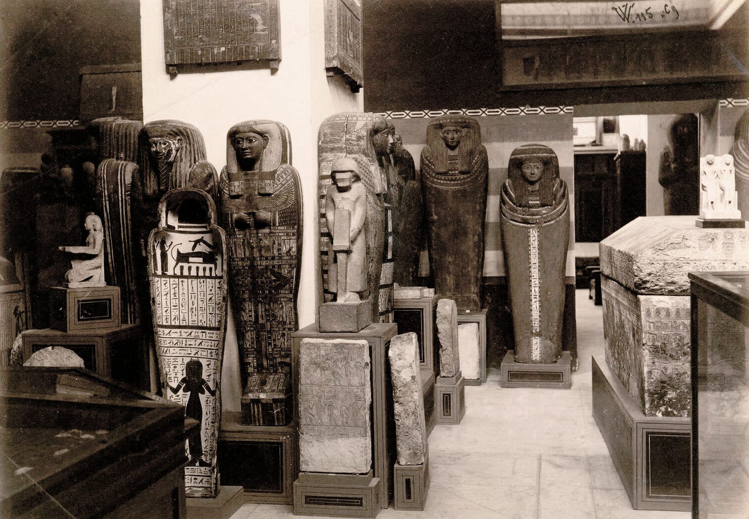 Boulaq Museum mummies coffins room
