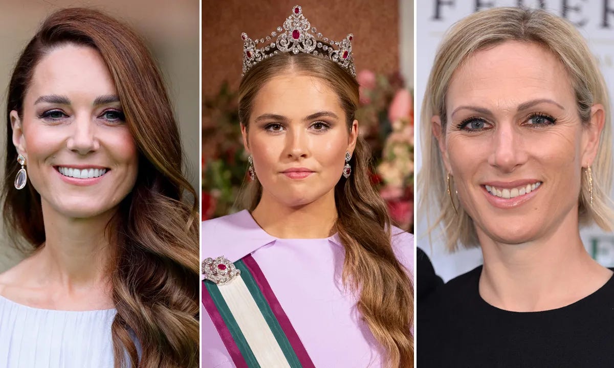 Princess Kate, Princess Amalia and Zara Tindall