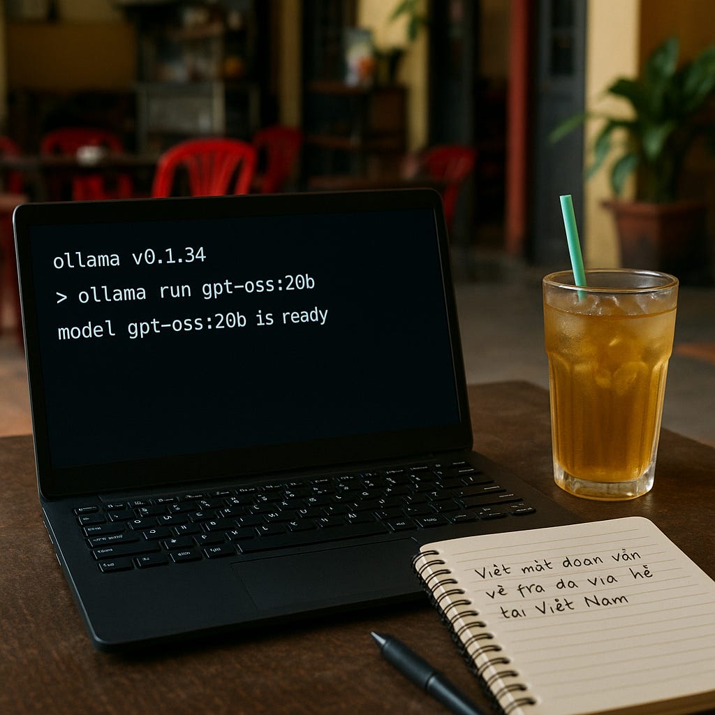 gpt-osss có thể chạy cục bộ, dùng ollama