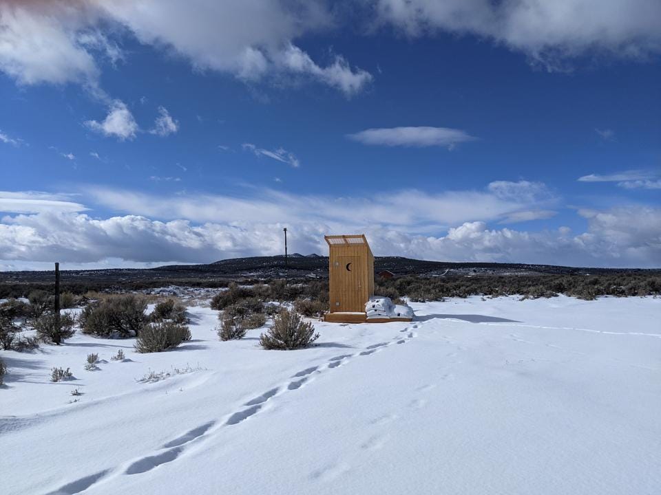 off grid outhouse