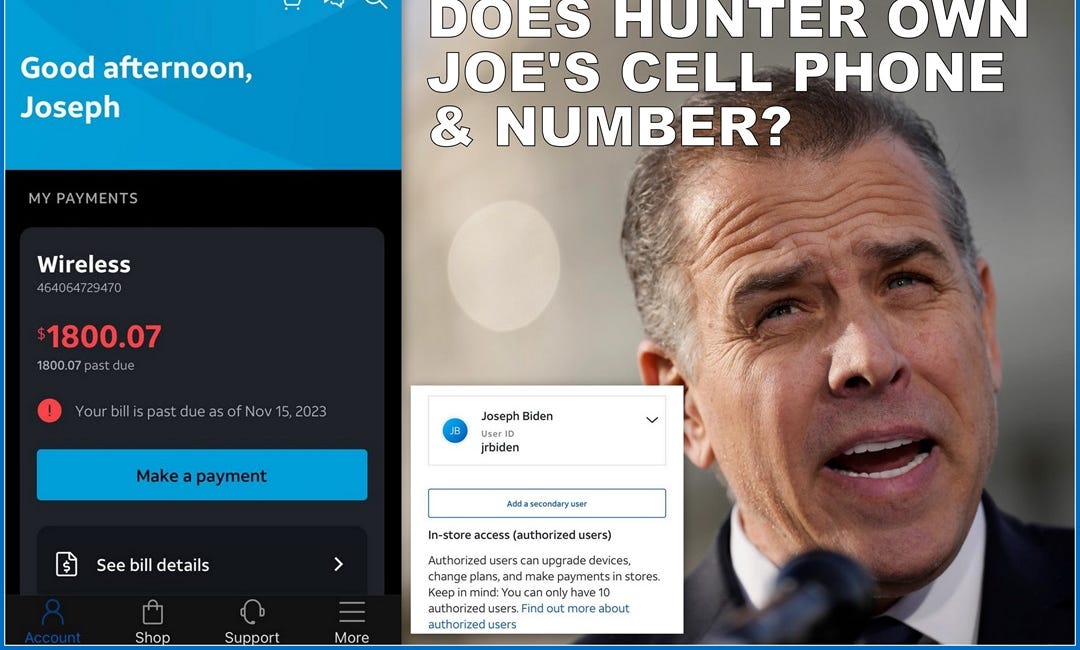 Hunter Biden DID Pay For Joe Biden's Secret Cell Phone & Number!