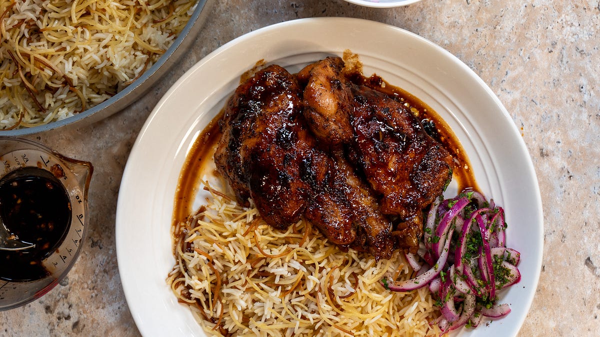 Lebanese Spiced Sticky Garlic Thighs - by Henna Sharee