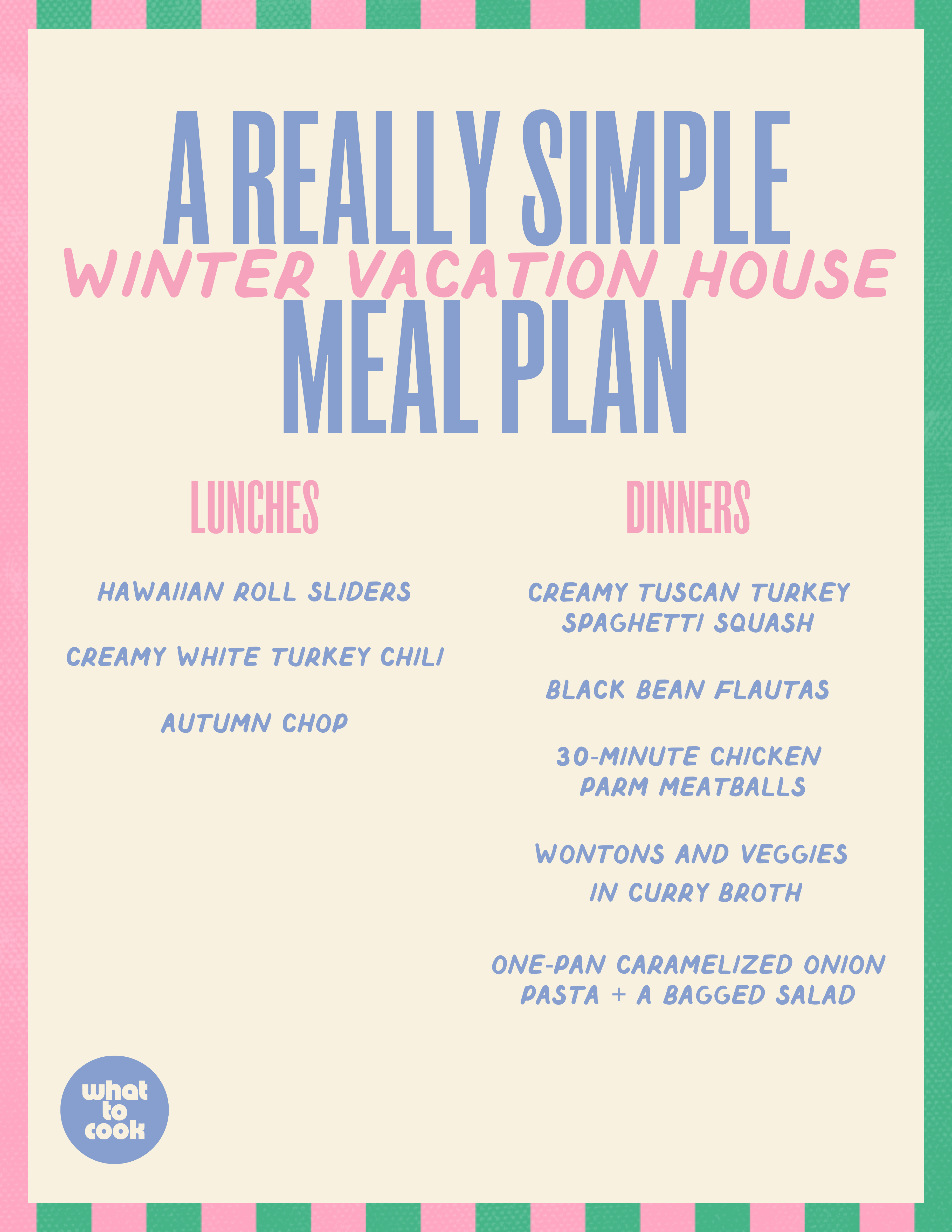 what to cook on a winter trip