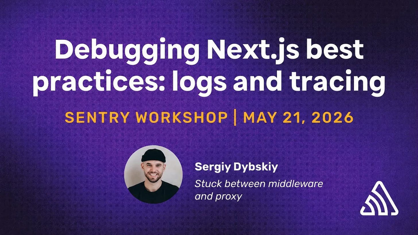 Tomorrow Only: Next.js Debugging Workshop Tomorrow Only: Next.js Debugging Workshop