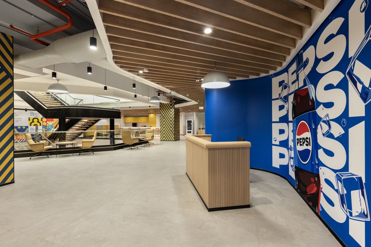 The PepsiCo Hyderabad Office is a Space Full of Possibilities and Wellness | Adrianse India Pvt. Ltd. The PepsiCo Hyderabad Office is a Space Full of Possibilities and Wellness | Adrianse India Pvt. Ltd.