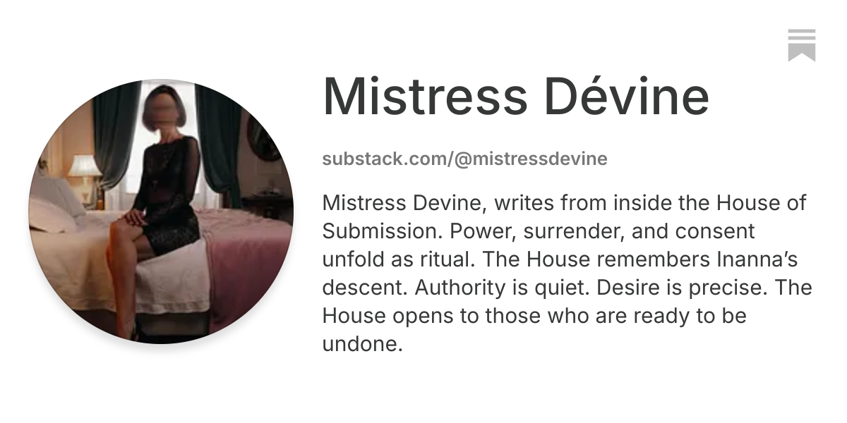 Mistress Dévine | Substack