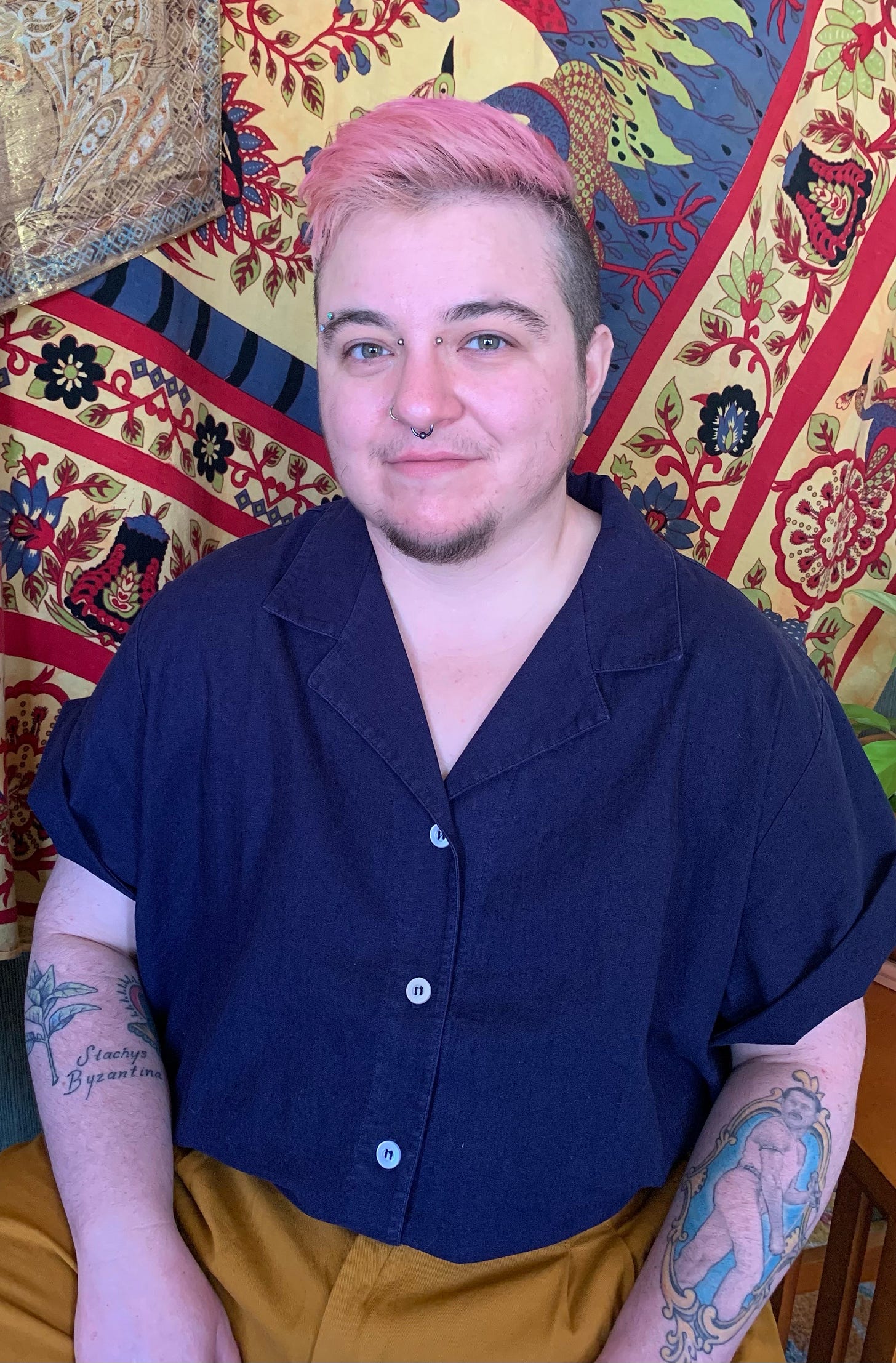 The author as a pink-haired trans man The author as a pink-haired trans man