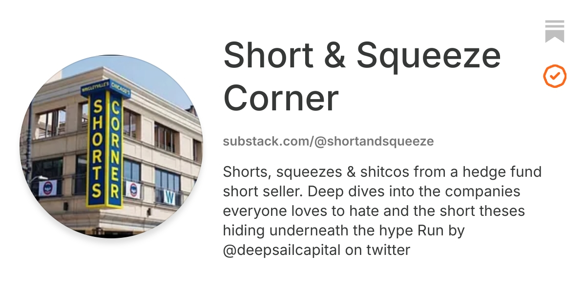 Short & Squeeze Corner | Substack