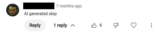 Someone is mad seeing AI generated content
