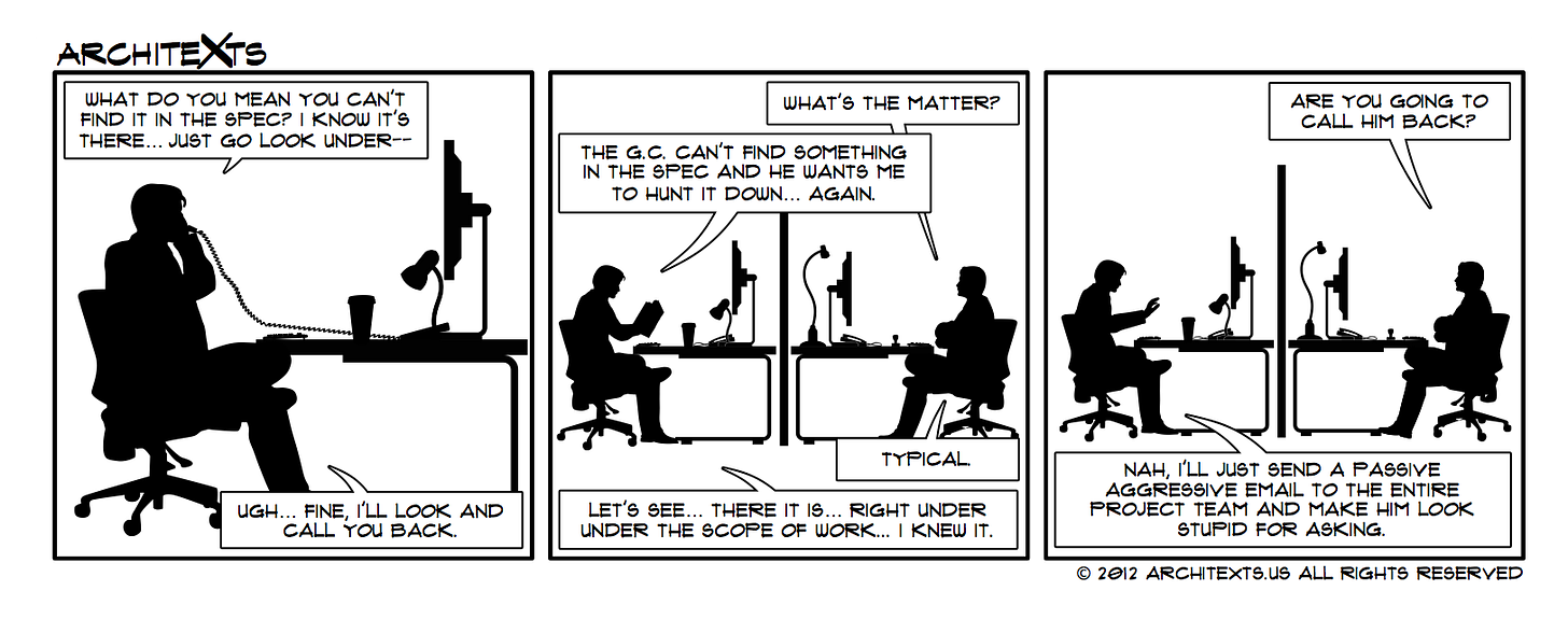 Construction Administration: Specifications