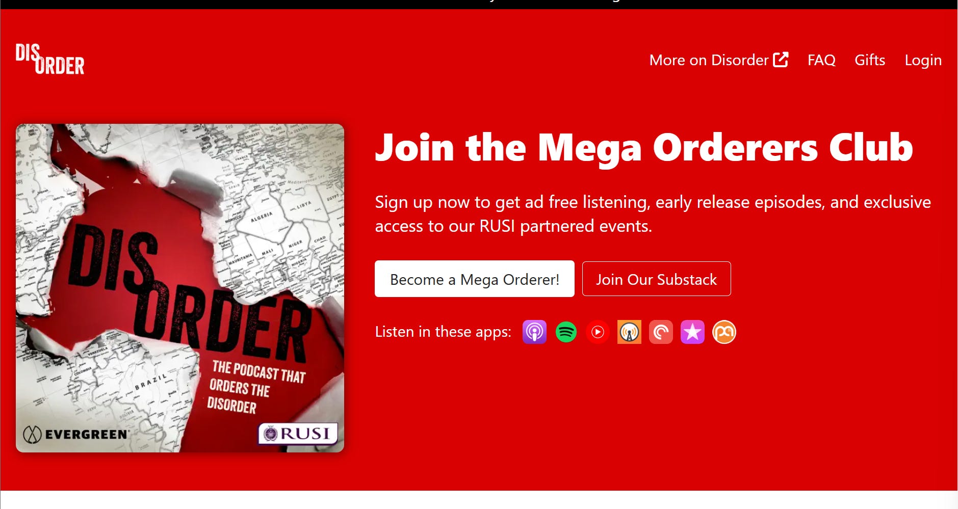 Announcing: The Mega Orderers Club (Please unleash your inner orderer)
