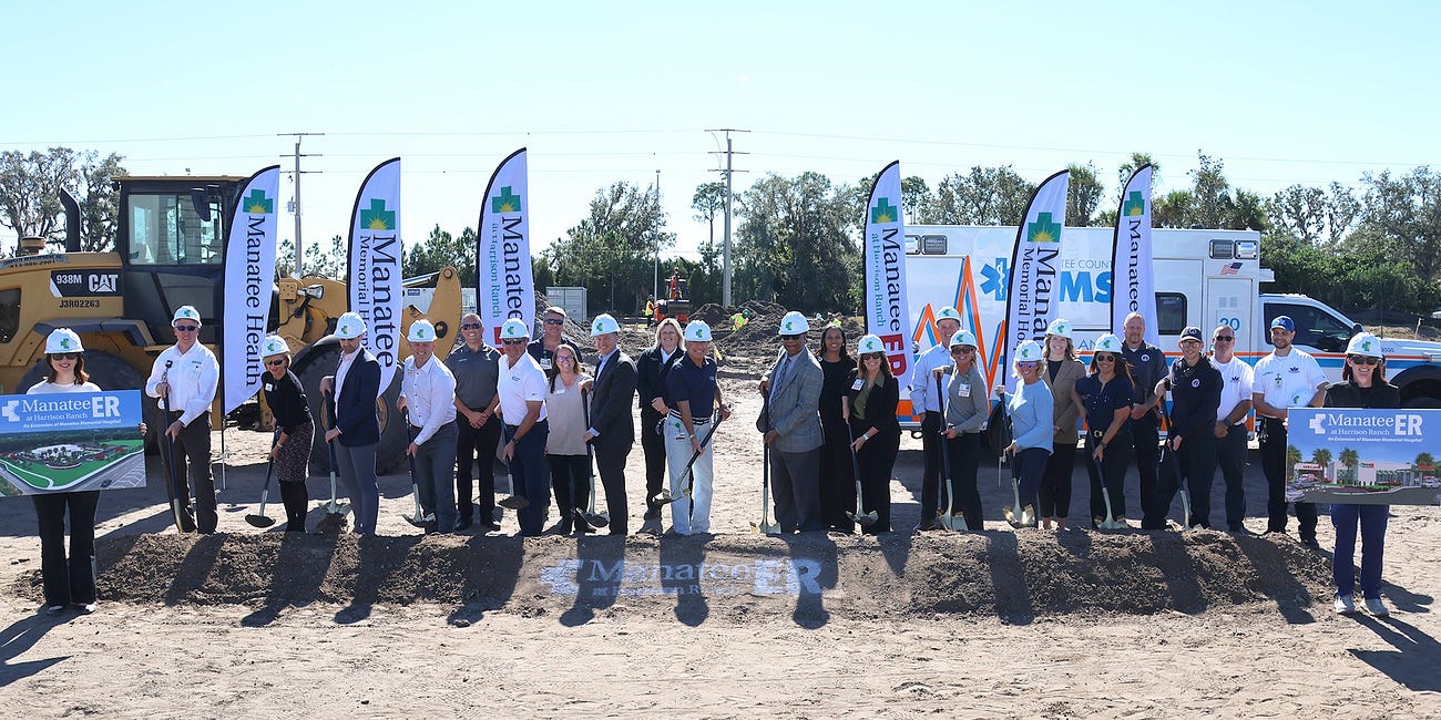 Manatee Memorial Hospital Hosts Groundbreaking for new Freestanding Emergency Department in Parrish: Manatee ER at Harrison Ranch