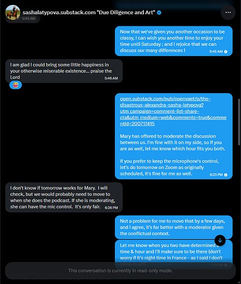 Agreeing to debate with Latypobot