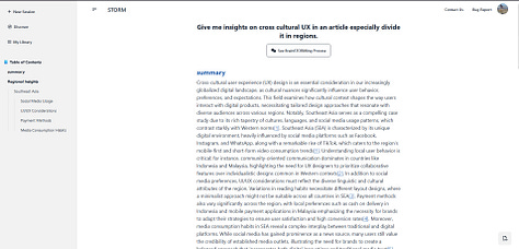 Storm from Stanford University AI generated articles