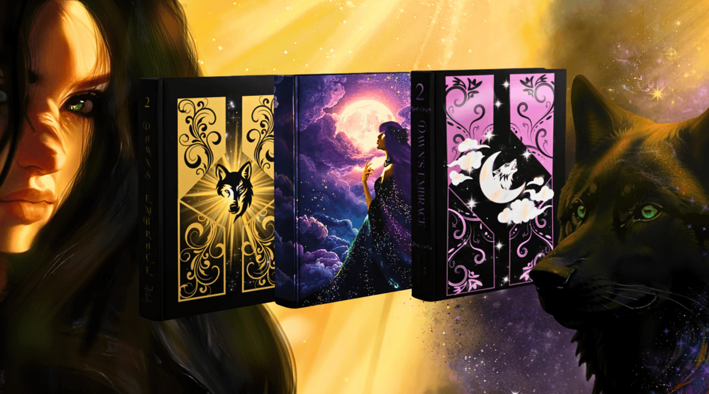 Dawn's Embrace linked Kickstarter banner