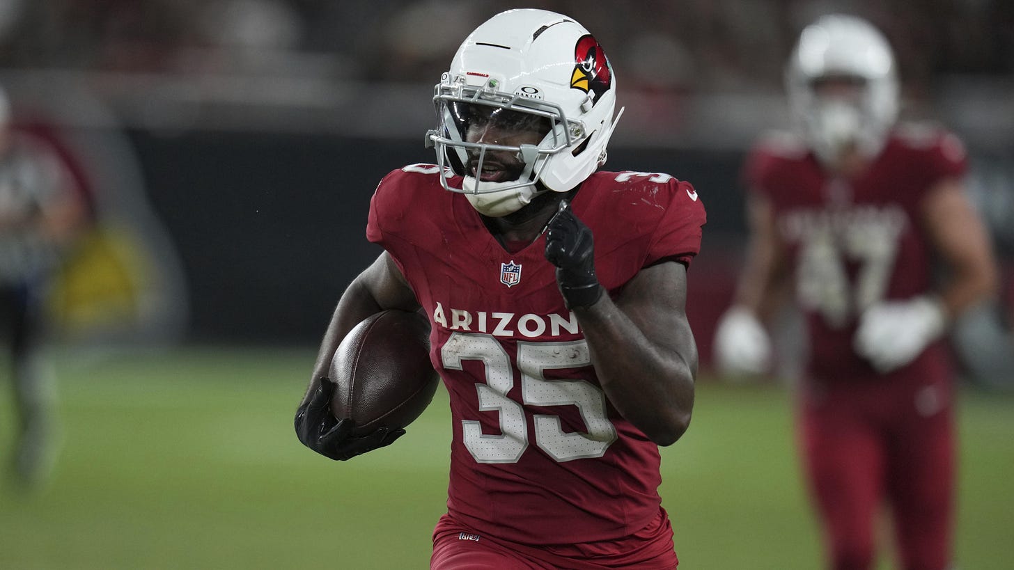 Bam Knight Fantasy Advice as Cardinals Reportedly to Start RB over Michael  Carter