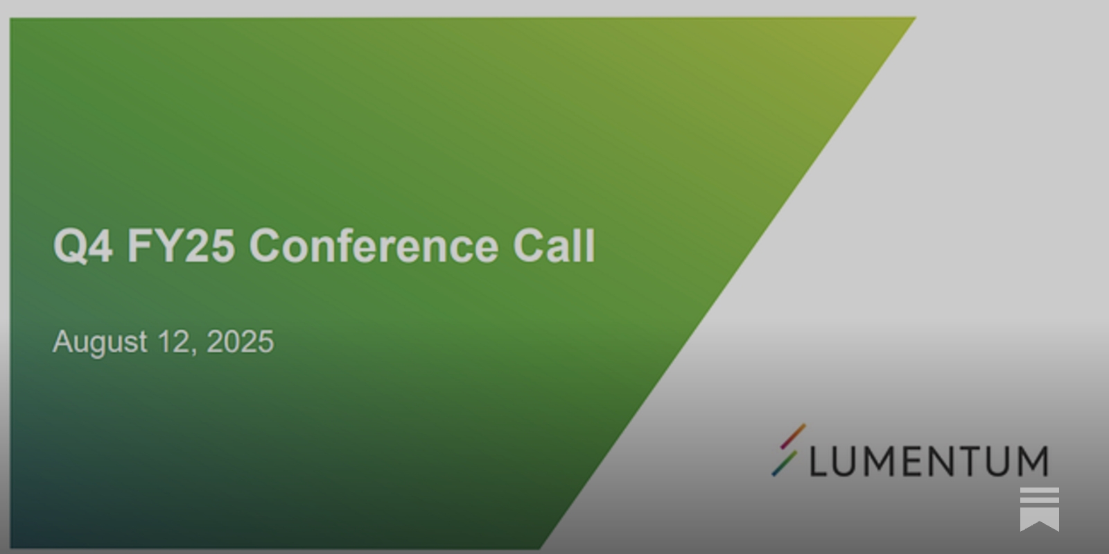 #LITE | Lumentum Holdings 2025 年第四季業績亮點