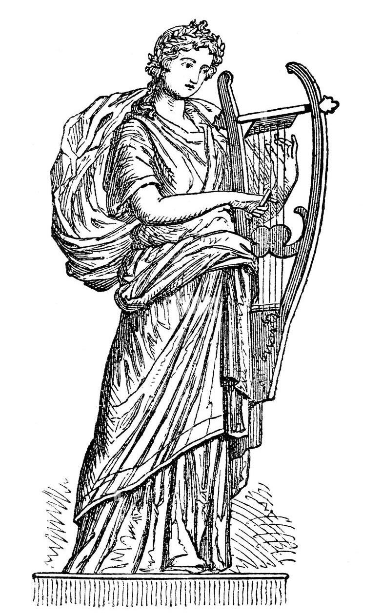 Euterpe and Erato (image from Shutterstock) 