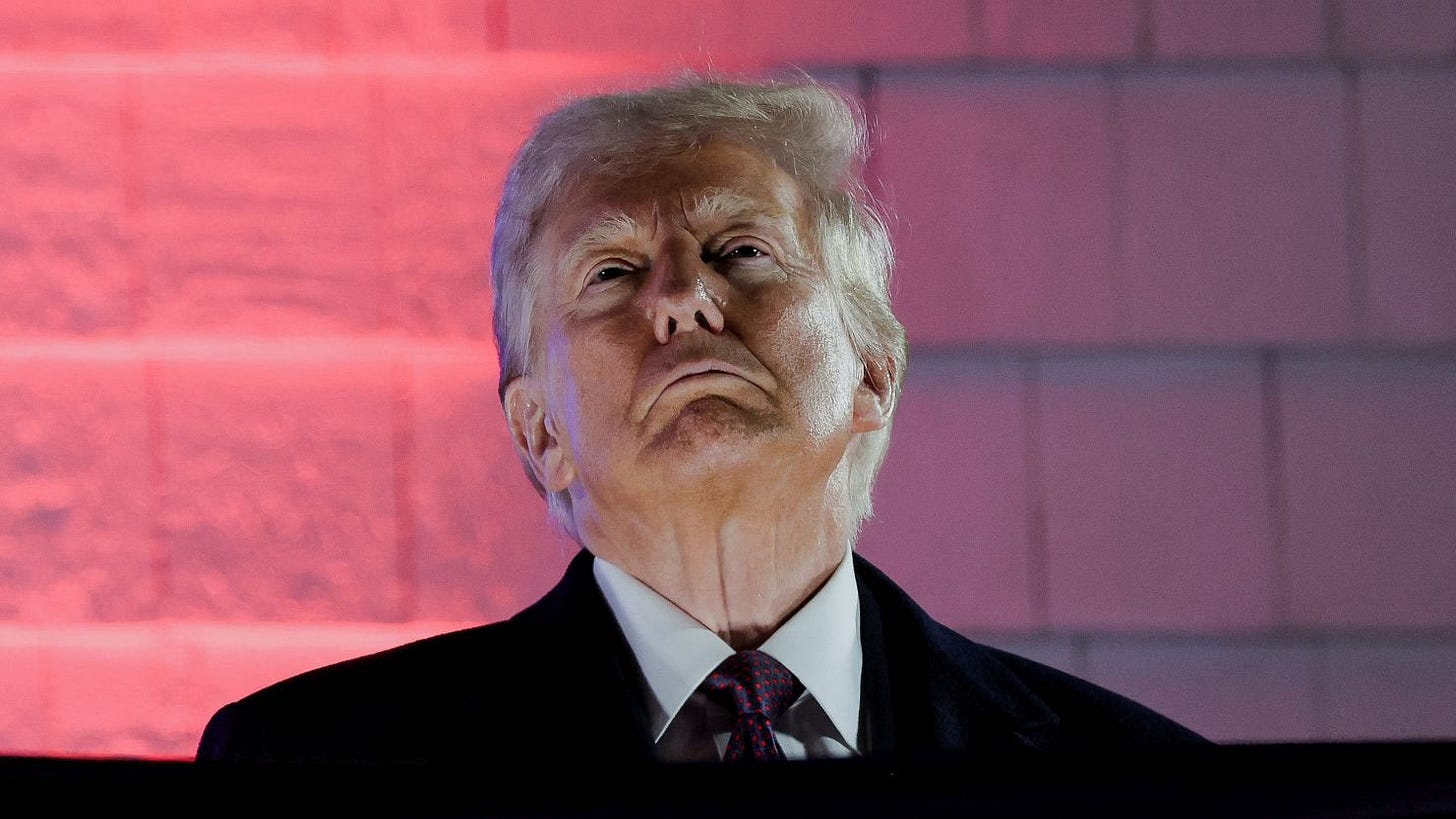 US President-elect Donald Trump views fireworks at Trump National Golf Club Washington DC in Sterling, Virginia, on January 18.