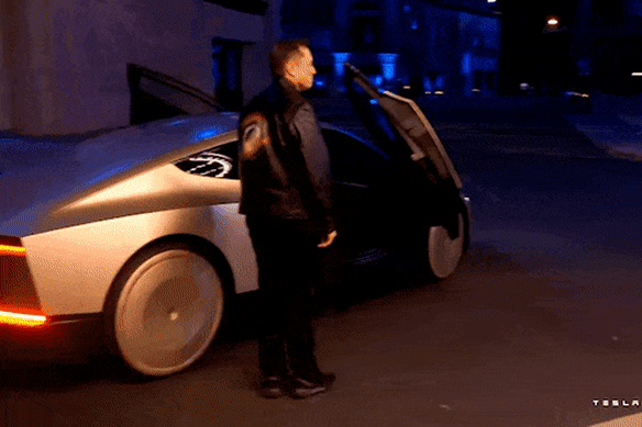 Elon Musk unveils Tesla robotaxi and robovan