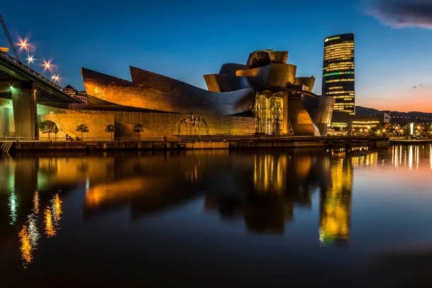The Guggenheim Museum Bilbao is a museum of modern and contemporary art in Bilbao, Biscay, Spain.