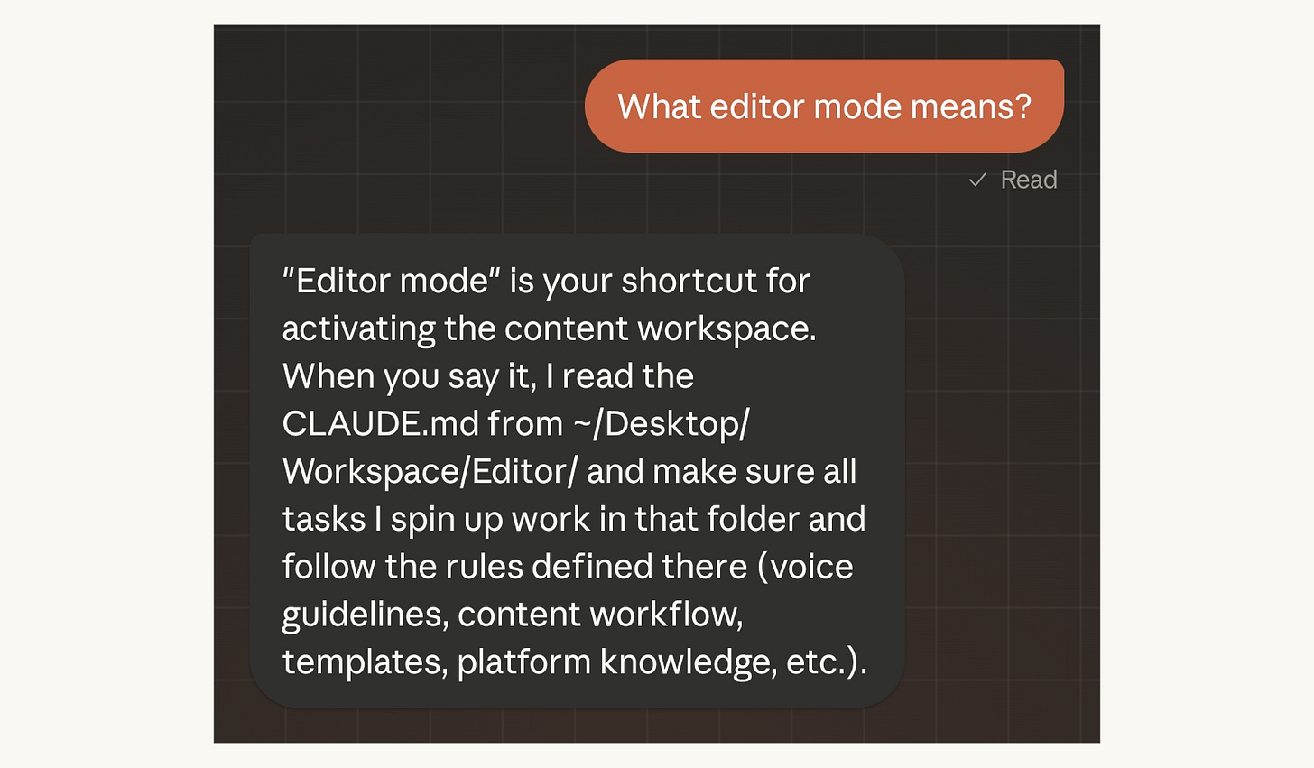 My predefined shortcut for accessing one of the workspaces in Dispatch, file picker, folder picker