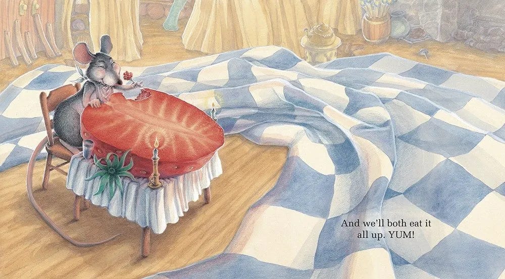 the Little Mouse, the Red Ripe Strawberry, and the Big Hungry Bear