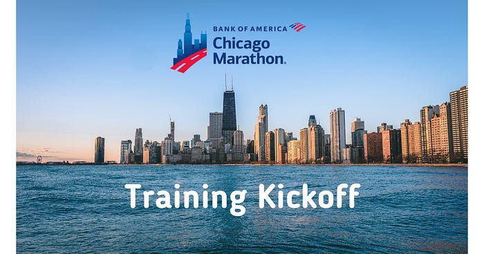 Chicago Marathon Training Kickoff Day (Designed by Author in Canva)