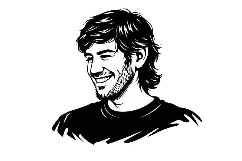 Aaron Swartz (kresba generovaná podle fotografií)