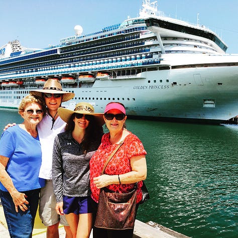 Highlights from our 28 day Transpacific Cruise sailing with highlights of the scenery, drinks, and cruise ship cuisine