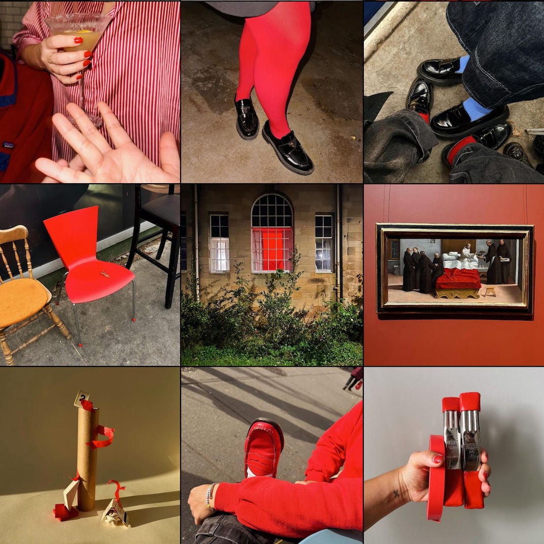 Grace Ann photographer and the color red