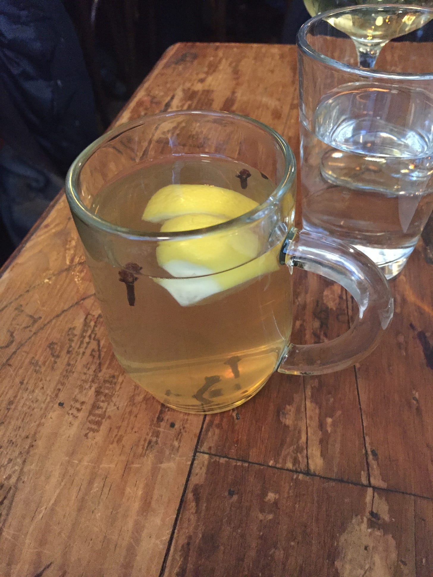 hot toddy at lucky strike in NYC hot toddy at lucky strike in NYC