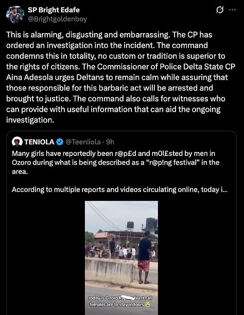 Bright Edafe, Delta State Police Public Relations Officer