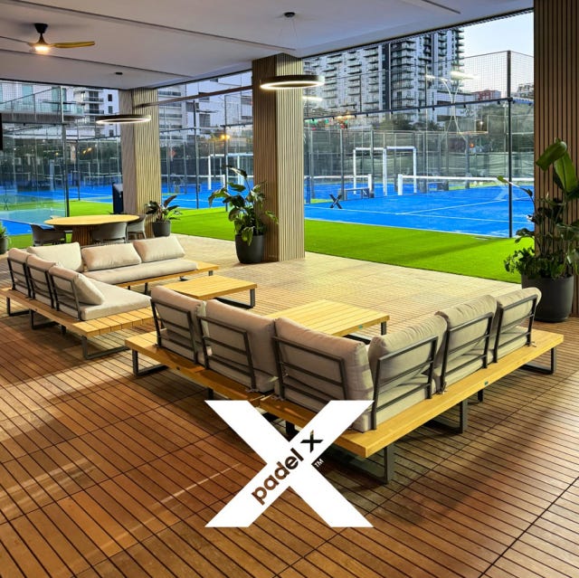 Lounge of Padel X in Miami