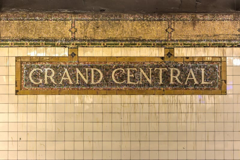 214 Grand Central Station Subway Sign New York City Usa Stock Photos - Free & Royalty-Free Stock Photos from Dreamstime
