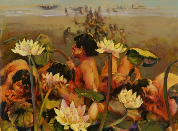 The Lotus Eaters and Helios. The Lotus Eaters | by Hannah Lewis | Medium