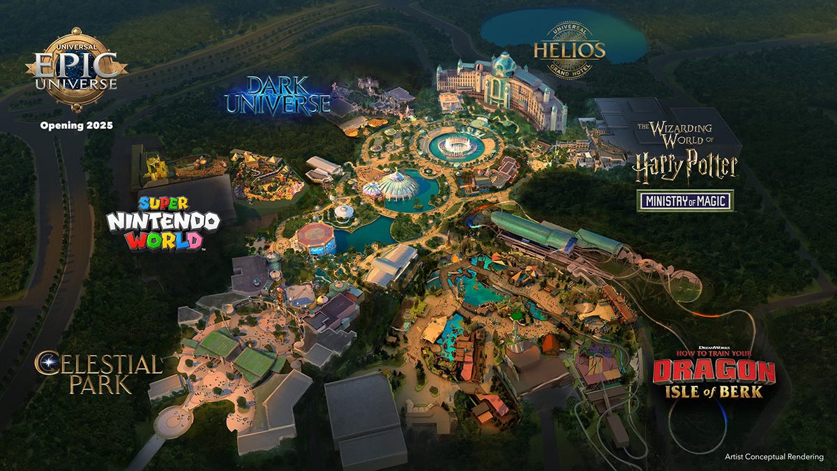 Universals Epic Universe layout preview