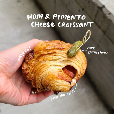 Wheatberry Bakeshop Ham & Pimento Cheese Croissant