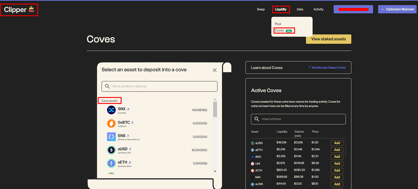 Cove airdrop optimism