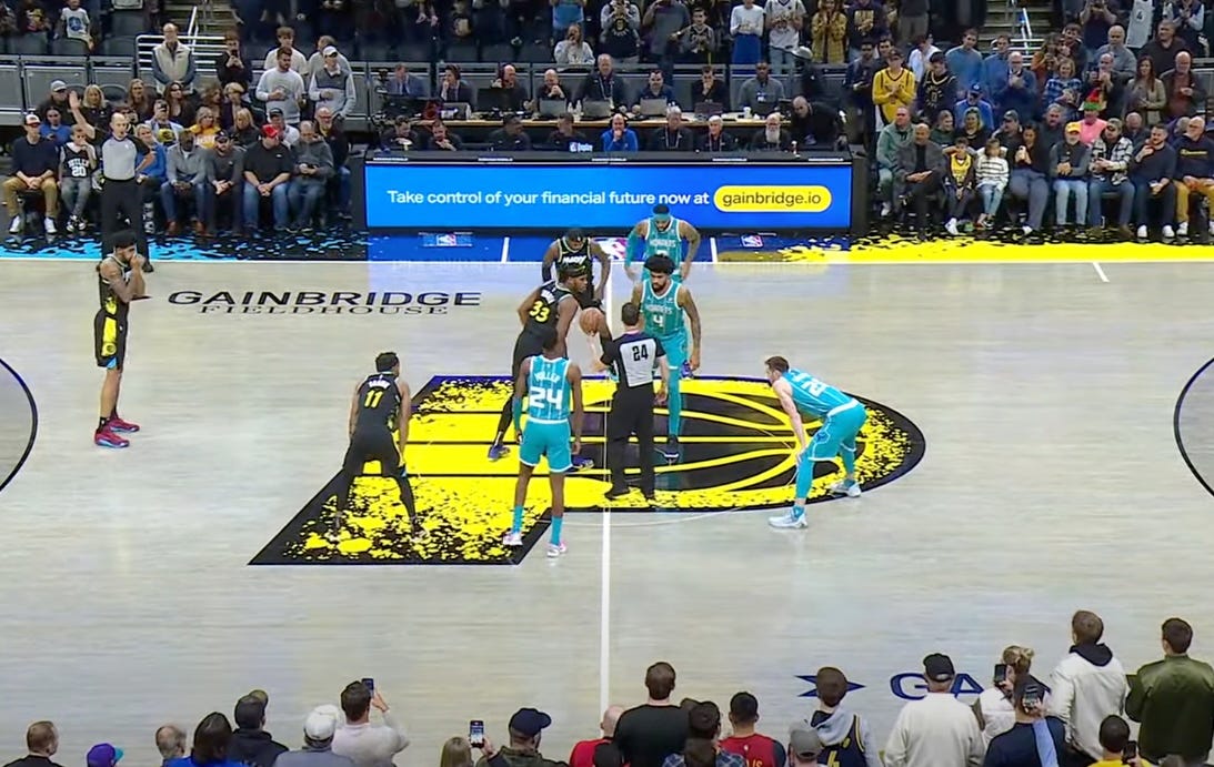 The Pacers improved to 14-12 by beating the Hornets by 31 points.